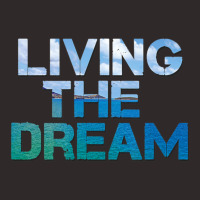 Newlife Living The Dream Letter Print Beach Racerback Tank | Artistshot