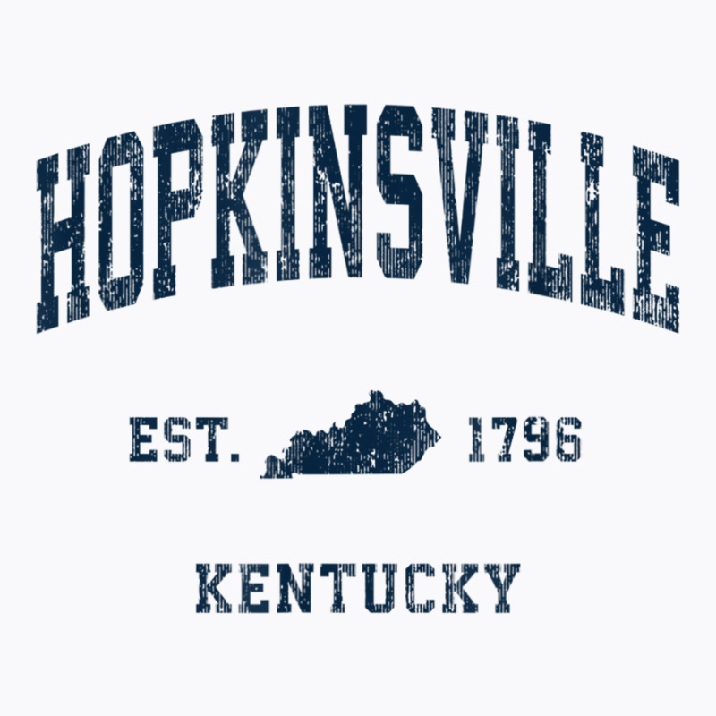 Hopkinsville Kentucky Ky Vintage Athletic Navy Sports Design T Shirt T-shirt | Artistshot