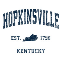 Hopkinsville Kentucky Ky Vintage Athletic Navy Sports Design T Shirt Stainless Steel Water Bottle | Artistshot