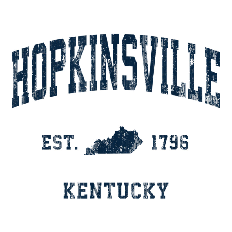 Hopkinsville Kentucky Ky Vintage Athletic Navy Sports Design T Shirt Stainless Steel Water Bottle | Artistshot