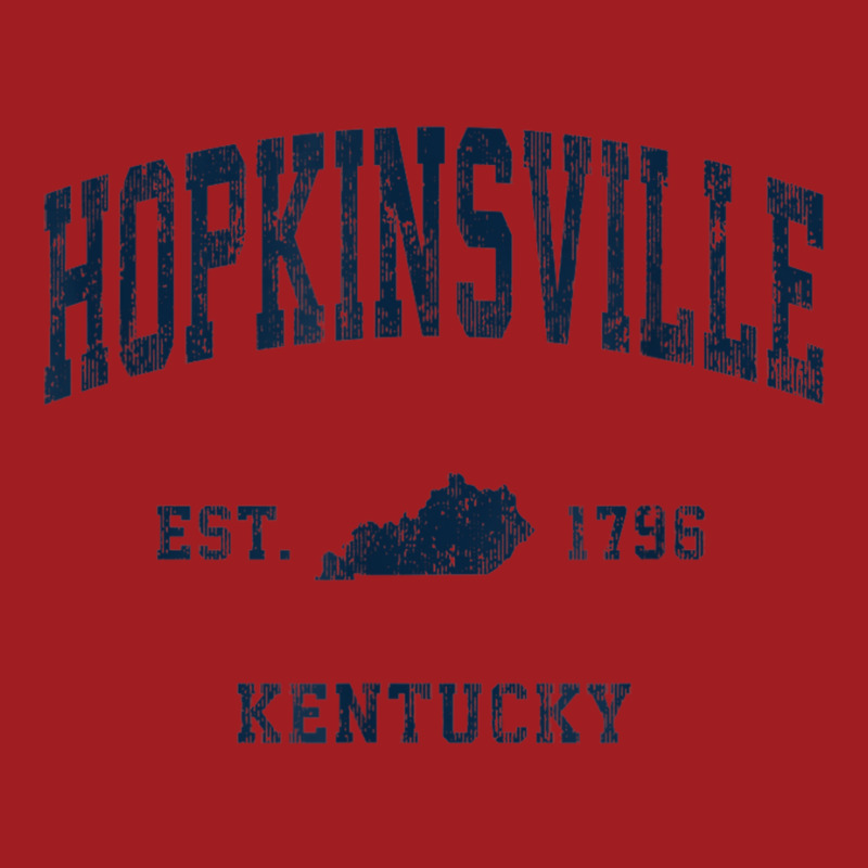 Hopkinsville Kentucky Ky Vintage Athletic Navy Sports Design T Shirt Waist Apron | Artistshot