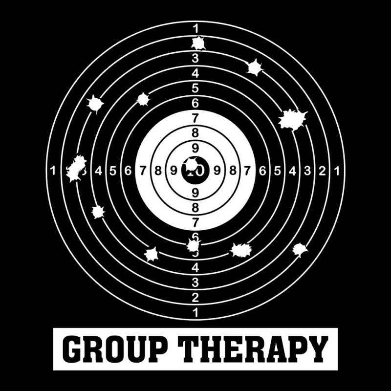 Group Therapy Shooting Range Funny Rifle Hunting T Shirt Birthday Gift Men's 3/4 Sleeve Pajama Set | Artistshot