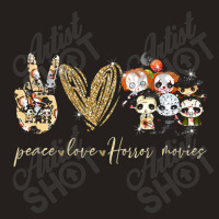 Peace Love Horror Tank Top | Artistshot