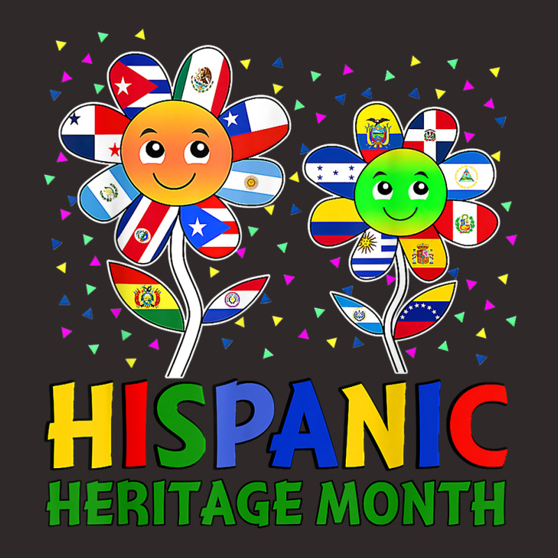 Hispanic Heritage Month Flower Kids Latin Flags T Shirt Racerback Tank by cm-arts | Artistshot