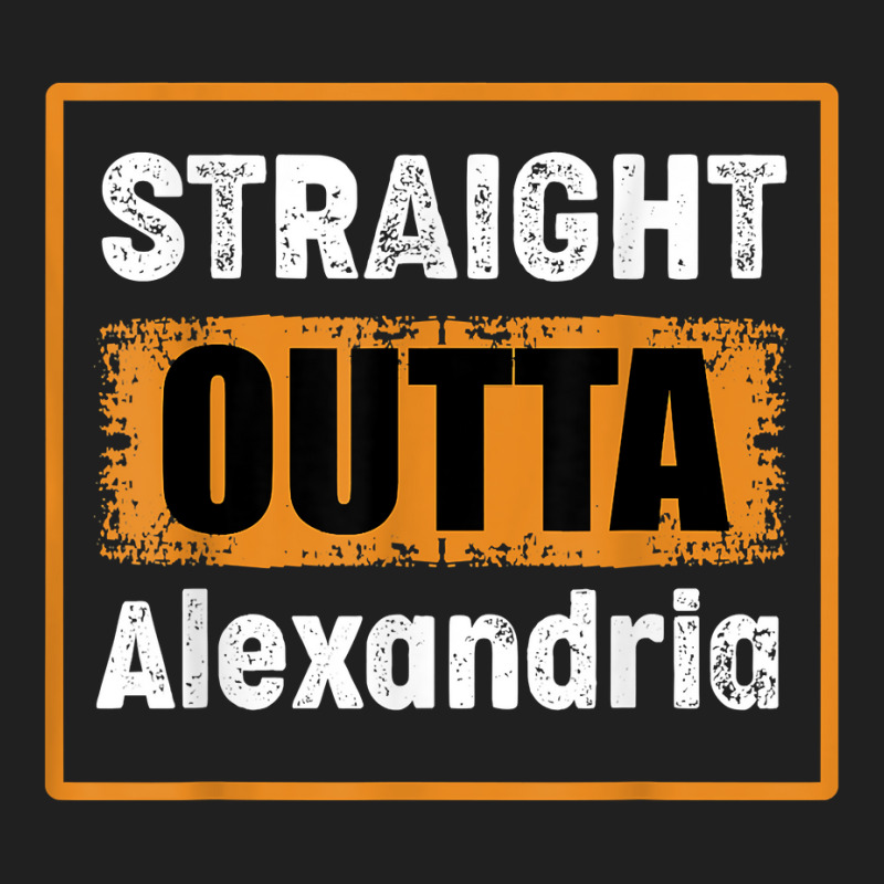 Straight Outta Alexandria Virginia Usa Retro Vintage Humor T Shirt Ladies Polo Shirt by cm-arts | Artistshot