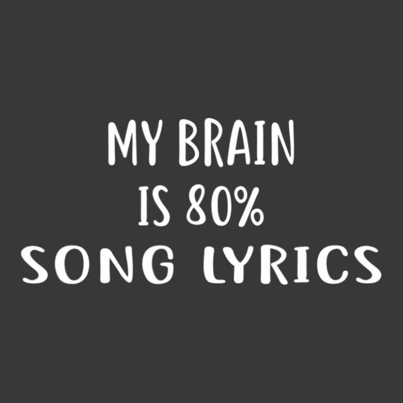 My Brain Is 80%25 Song Lyrics Ladies Curvy T-Shirt by cm-arts | Artistshot