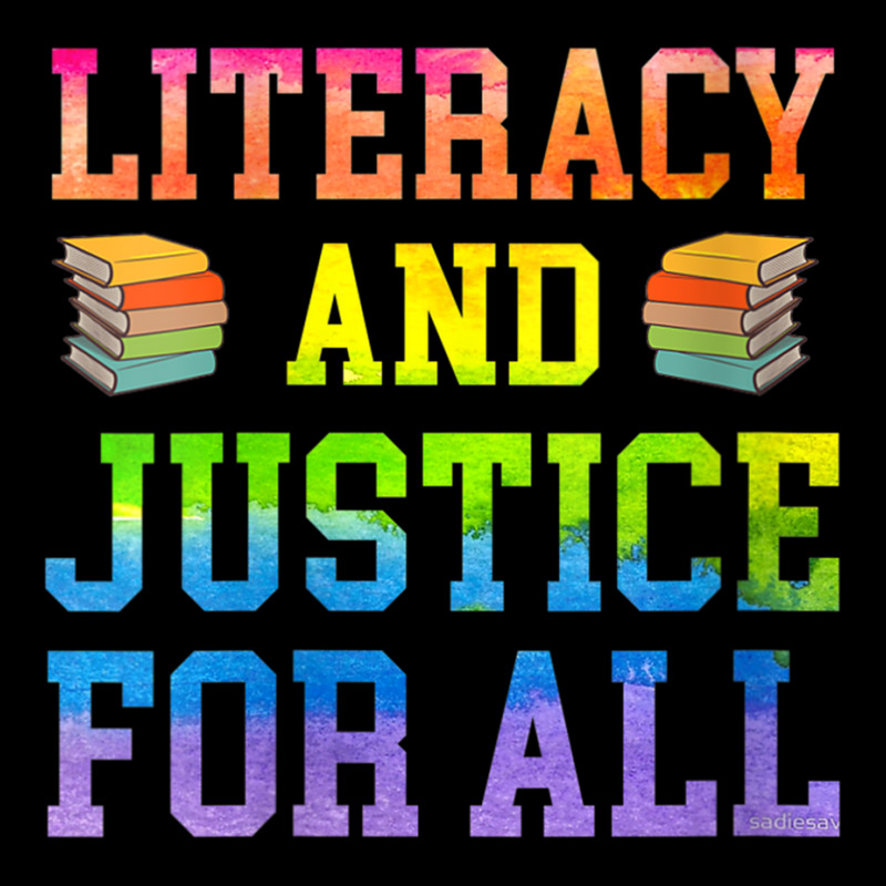 Womens Literacy And Justice For All Literacy Teacher Shirt Reading V N Cropped Sweater by cm-arts | Artistshot