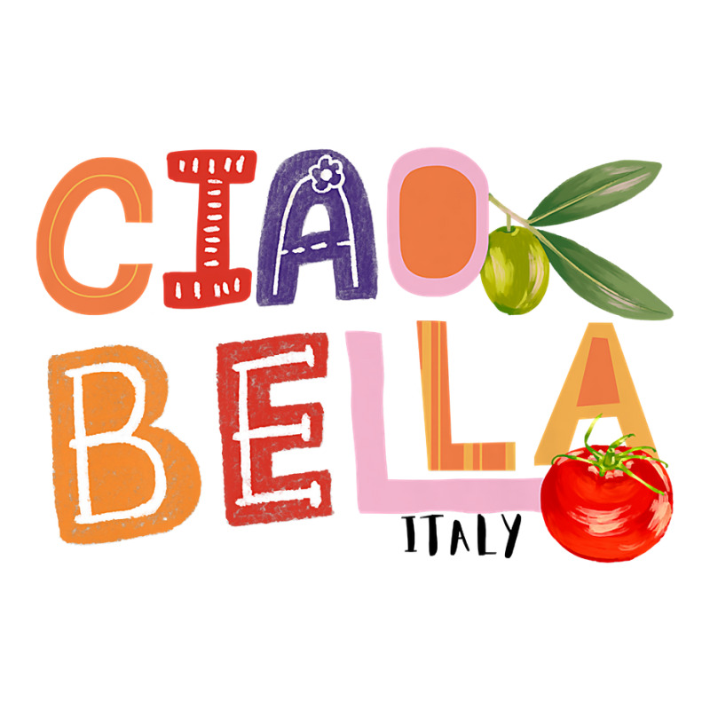 Funny Ciao Bella Saying Italy Garden For Italian Foods Lover Premium T V-neck Tee | Artistshot