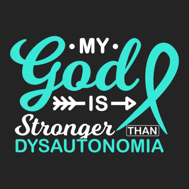 My God Is Stronger Than Dysautonomia Awareness Warrior 3/4 Sleeve Shirt | Artistshot