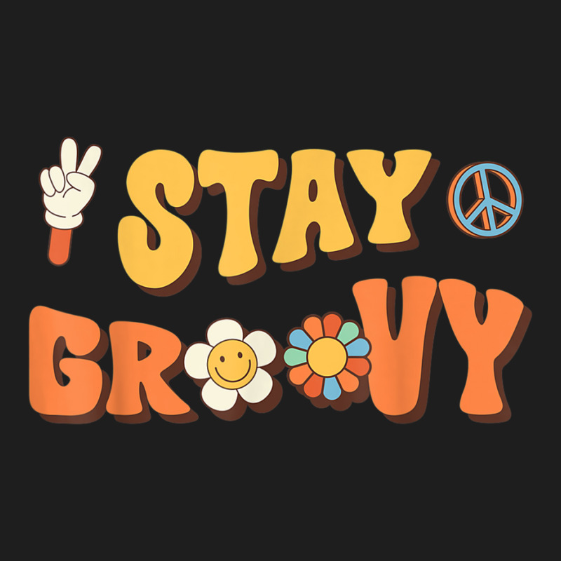 Stay Groovy Wavy Hippie Boho Retro Positive And Peace T Shirt Classic T-shirt | Artistshot