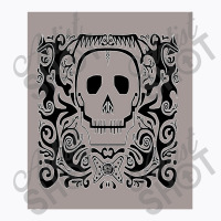 Skull Stencil Warm Grey T-shirt | Artistshot