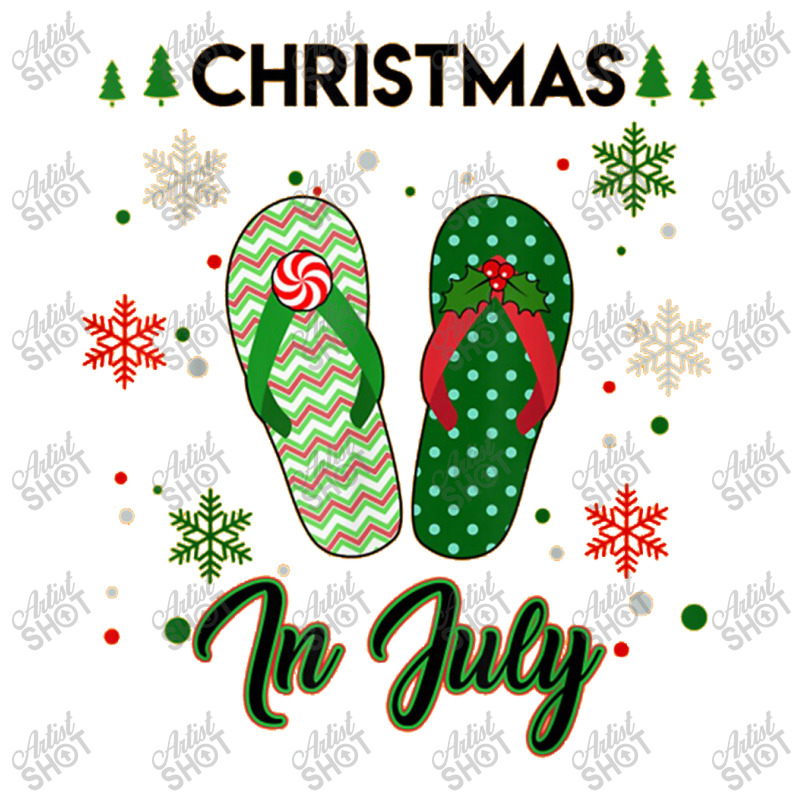 Christmas In July Flip Flops Summer Men's 3/4 Sleeve Pajama Set | Artistshot