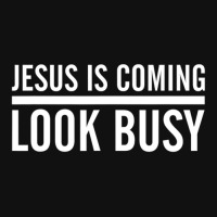 Jesus Is Coming Look Busy Funny Christian Jesus Baby Beanies | Artistshot