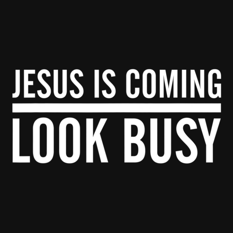 Jesus Is Coming Look Busy Funny Christian Jesus Baby Beanies | Artistshot