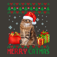 Merry Catmas Cat Ugly Christmas Siberian Cat Mom Dad Raglan Baseball T Bucket Hat | Artistshot