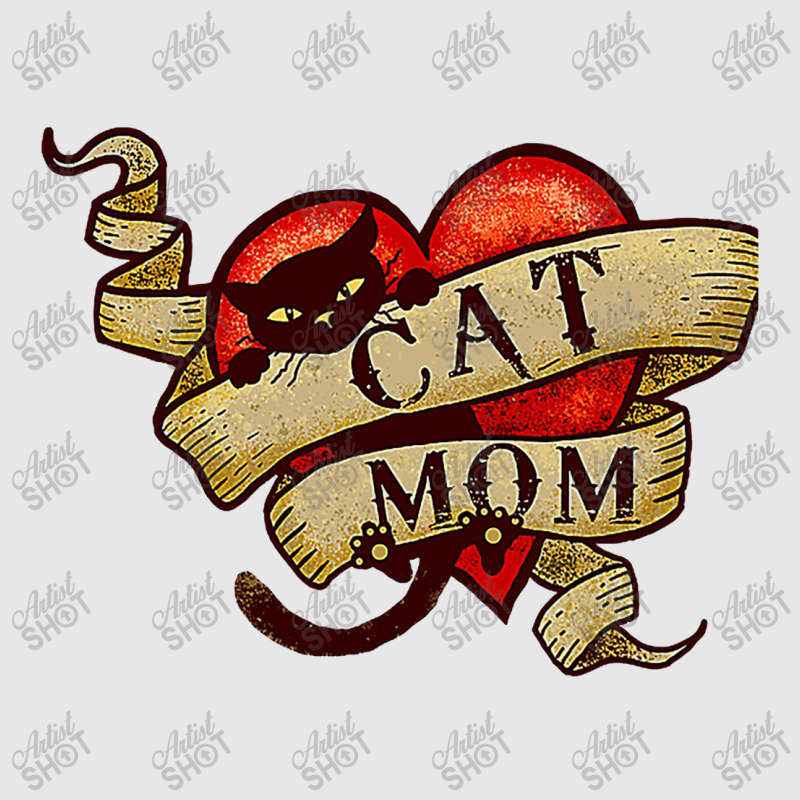 Cat Mom In Retro Heart Tattoo Style Hoodie & Jogger Set | Artistshot