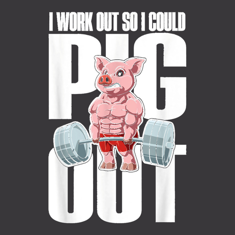 I Work Out So I Could Pig Out For A Animal Lover Pig Lover T Ladies Curvy T-Shirt by cm-arts | Artistshot