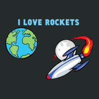 I Love Rockets (by 6 Year Old Aidan) Women's Triblend Scoop T-shirt | Artistshot