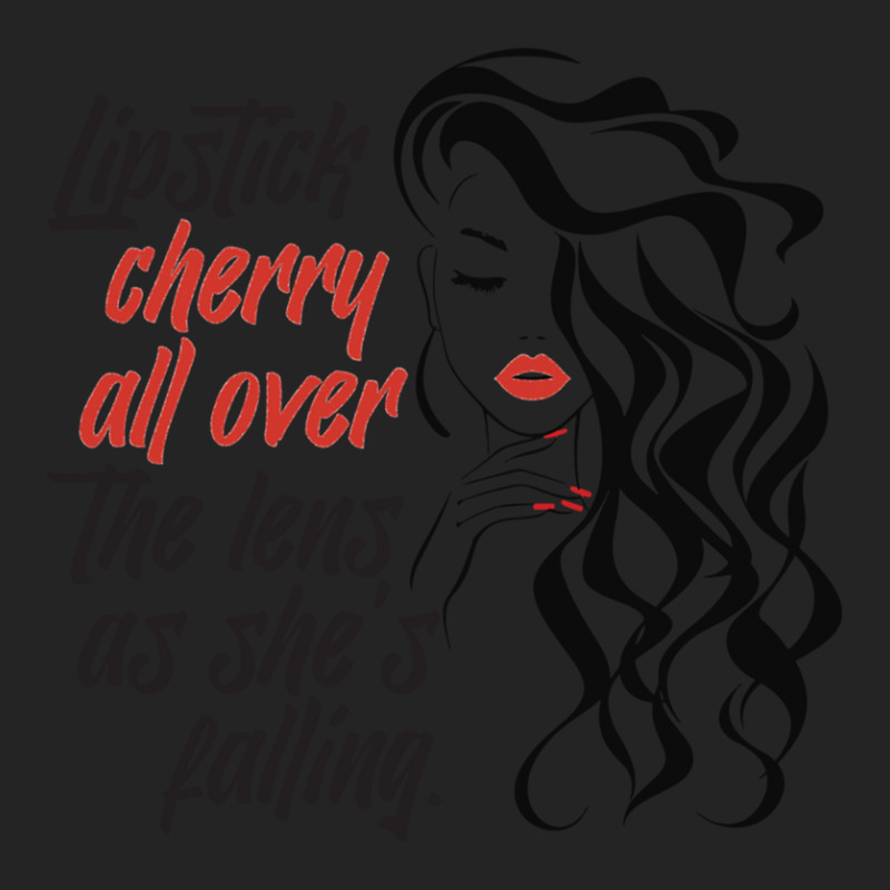 Lipstick Cherry All Over The Lens .png 3/4 Sleeve Shirt | Artistshot