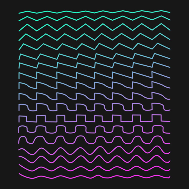 Synthesizer Waveforms Medium-length Apron | Artistshot