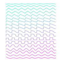 Synthesizer Waveforms Sticker | Artistshot