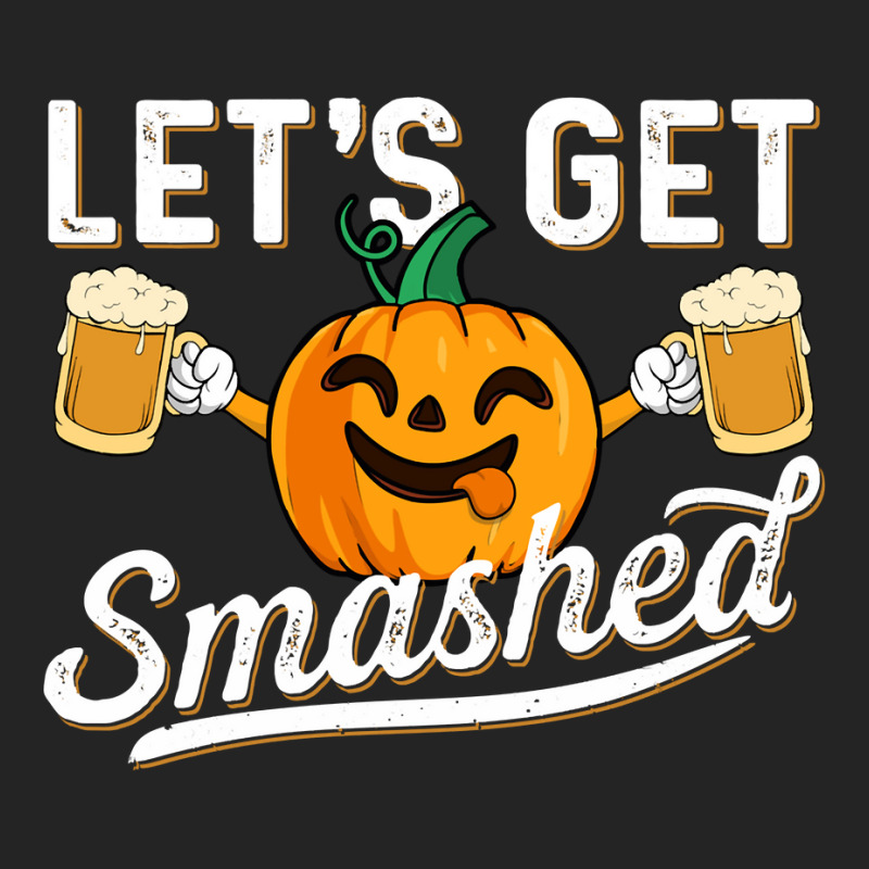 Drinking Pumpkin Lets Get Smashed Beer Lover Halloween Funny Long Slee 3/4 Sleeve Shirt by cipaehuwogi1 | Artistshot