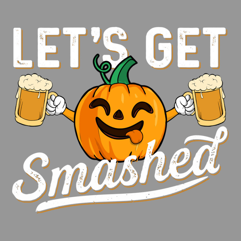 Drinking Pumpkin Lets Get Smashed Beer Lover Halloween Funny Long Slee Women's V-Neck T-Shirt by cipaehuwogi1 | Artistshot