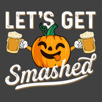 Drinking Pumpkin Lets Get Smashed Beer Lover Halloween Funny Long Slee Vintage T-shirt | Artistshot