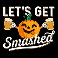 Drinking Pumpkin Lets Get Smashed Beer Lover Halloween Funny Long Slee Maternity Scoop Neck T-shirt | Artistshot