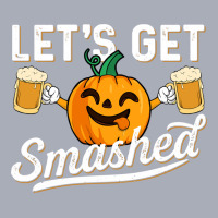 Drinking Pumpkin Lets Get Smashed Beer Lover Halloween Funny Long Slee Tank Dress | Artistshot