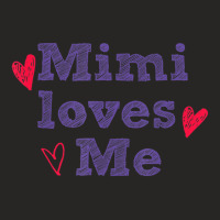 Cute Grandma T-shirt, Mimi Loves Me, Grandkid By Zany Brainy Ladies Fitted T-shirt | Artistshot