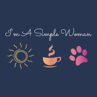 Womens I'm A Simple Woman Sunshine Coffee Paw Dog Cute Men Denim Jacket | Artistshot