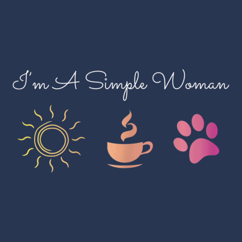 Womens I'm A Simple Woman Sunshine Coffee Paw Dog Cute Men Denim Jacket by Konlasa6638 | Artistshot