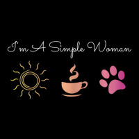 Womens I'm A Simple Woman Sunshine Coffee Paw Dog Cute Maternity Scoop Neck T-shirt | Artistshot