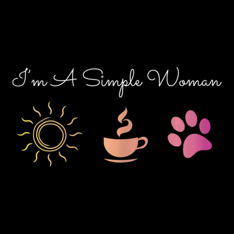 Womens I'm A Simple Woman Sunshine Coffee Paw Dog Cute Maternity Scoop Neck T-shirt by Konlasa6638 | Artistshot