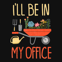 Ill Be In My Office Garden Funny Distressed Gardening Baby Beanies | Artistshot