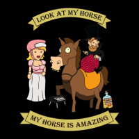 Look At My Horse .png Men's Long Sleeve Pajama Set | Artistshot