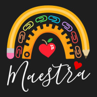 Maestra Cute Rainbow Regalos Para Maestra Bilingue Teache Classic T-shirt | Artistshot