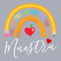 Maestra Cute Rainbow Regalos Para Maestra Bilingue Teache Tank Dress | Artistshot