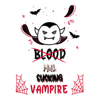 Cute Doodle Milk Sucking Vampire Halloween Costume For Kids T Shirt Women's Pajamas Set | Artistshot