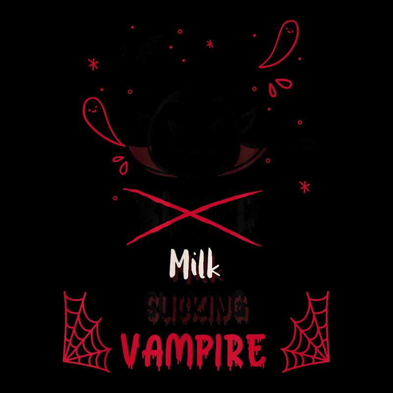 Cute Doodle Milk Sucking Vampire Halloween Costume For Kids T Shirt Cropped Sweater by goveteman | Artistshot