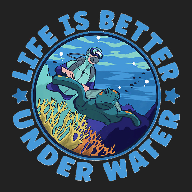 Life Is Better Under Water Marine Biology Scuba Diver Premium T Backpack | Artistshot