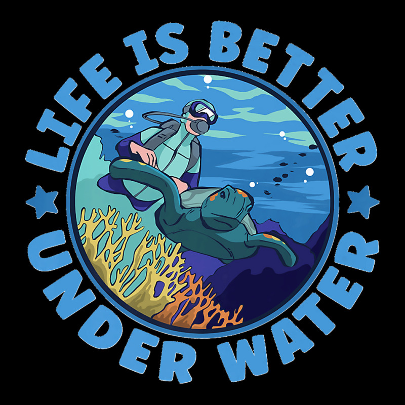 Life Is Better Under Water Marine Biology Scuba Diver Premium T Pocket T-shirt | Artistshot