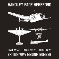 Handley Page Hereford Bomber British Ww2 Plane Cutout Silhouettes Gift Tank Top | Artistshot