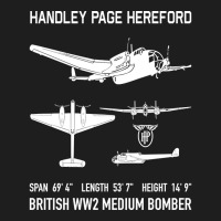 Handley Page Hereford Bomber British Ww2 Plane Cutout Silhouettes Gift Classic T-shirt | Artistshot