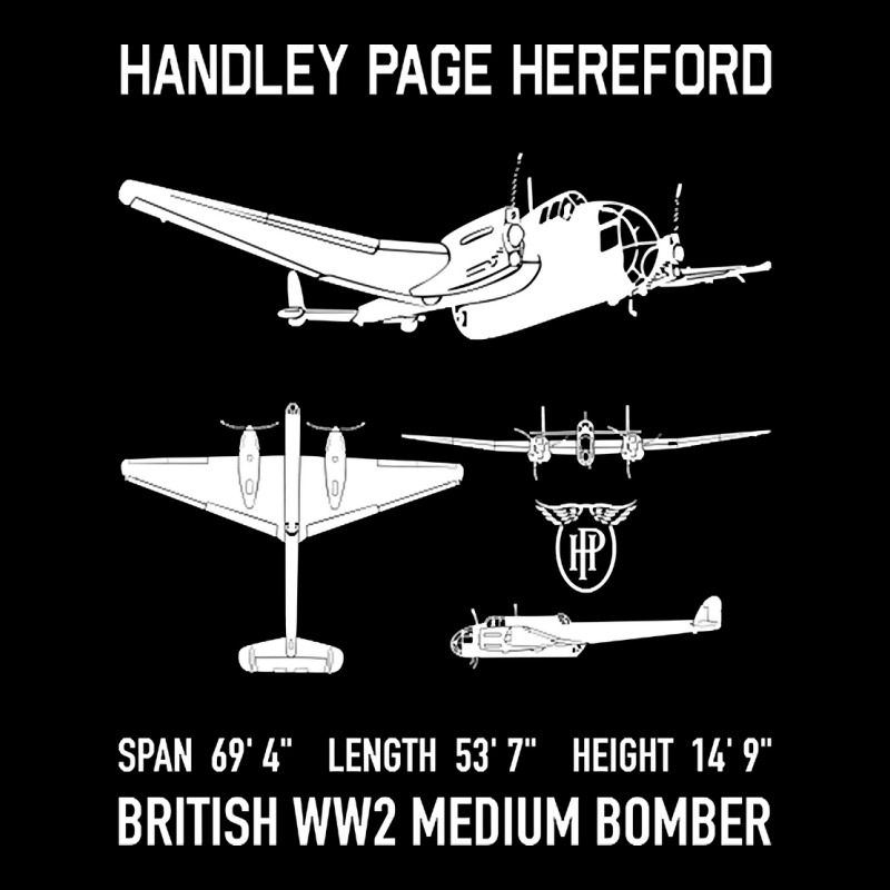 Handley Page Hereford Bomber British Ww2 Plane Cutout Silhouettes Gift Fleece Short by Kanmosrin52 | Artistshot