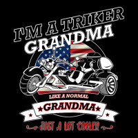 Womens Triker Grandma With A Trike And Usa Flag Zipper Hoodie | Artistshot