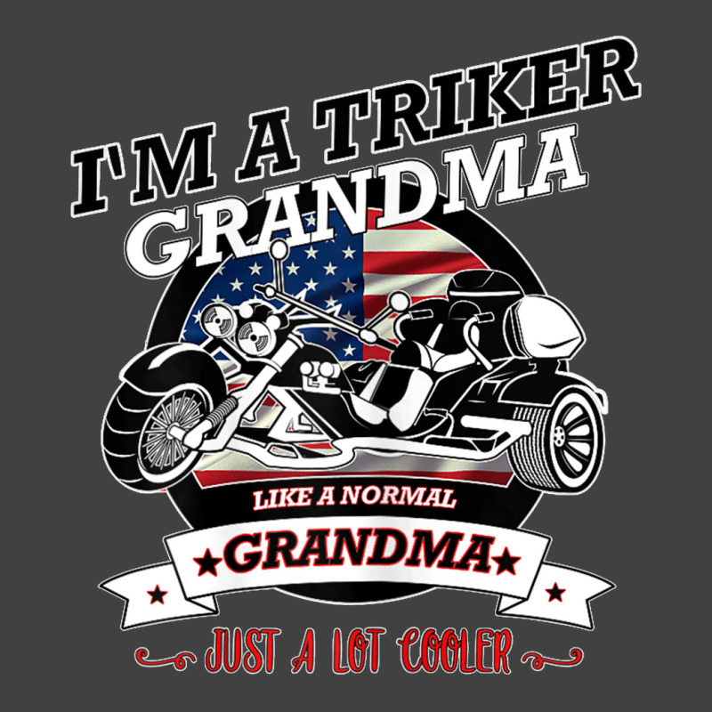 Womens Triker Grandma With A Trike And Usa Flag Vintage T-Shirt by URVIBUPADHYAY | Artistshot