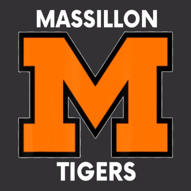 Massillon M Sports, Football, Baseball, Basketball. Tigers Vintage Hoodie | Artistshot