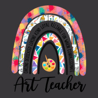 Art Teacher Rainbow Caring Dedicated Loving Vintage T Shirt Ladies Curvy T-shirt | Artistshot